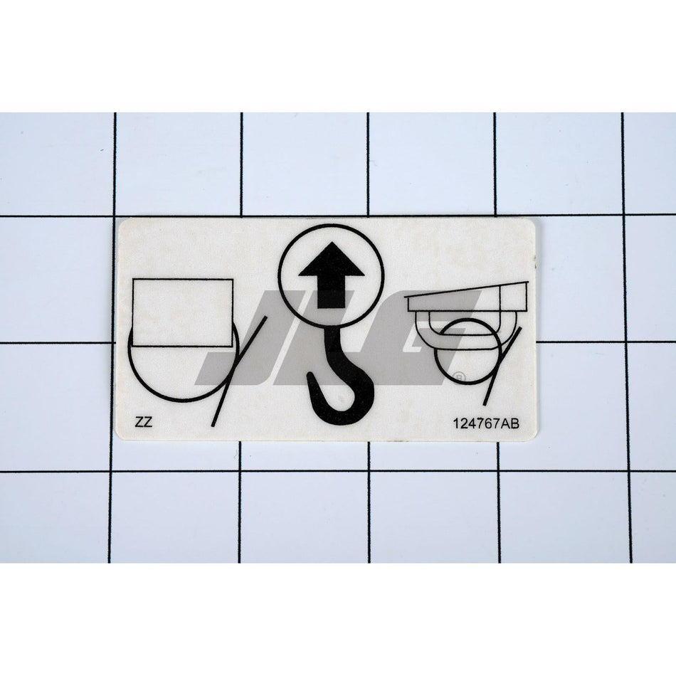 Skyjack Part # 124767 - Label. VL. Lift Point/ Tie Dow