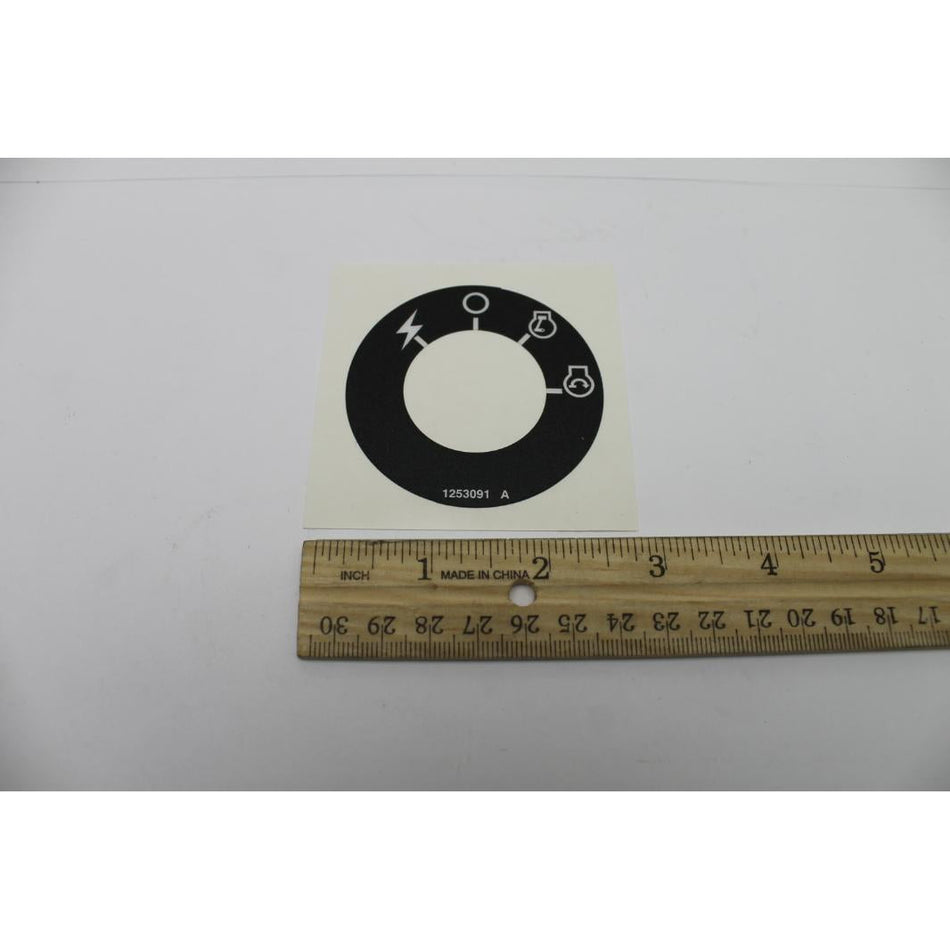 Genie Part # 1253091. 1253091GT - DECAL.KEY IGNITION.8/10K