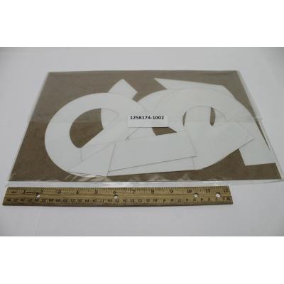 Genie Part # 1258174. 1258174GT - DECAL. COSMETIC. 10 GENIE WHITE