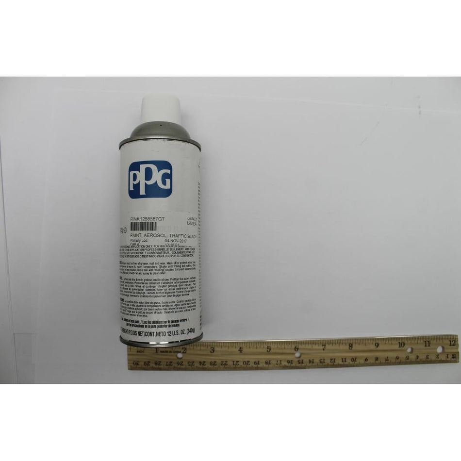 Genie Part # 1258567. 1258567GT - PAINT. AEROSOL. TRAFFIC BLACK