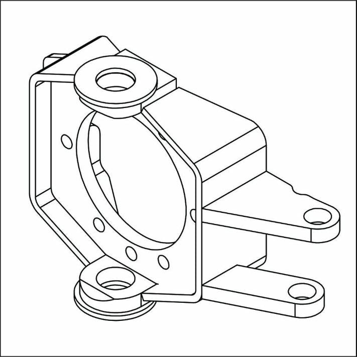 Genie Part # 1262773. 1262773GT - YOKE ASSY. GRND CNTRL SIDE. GS90