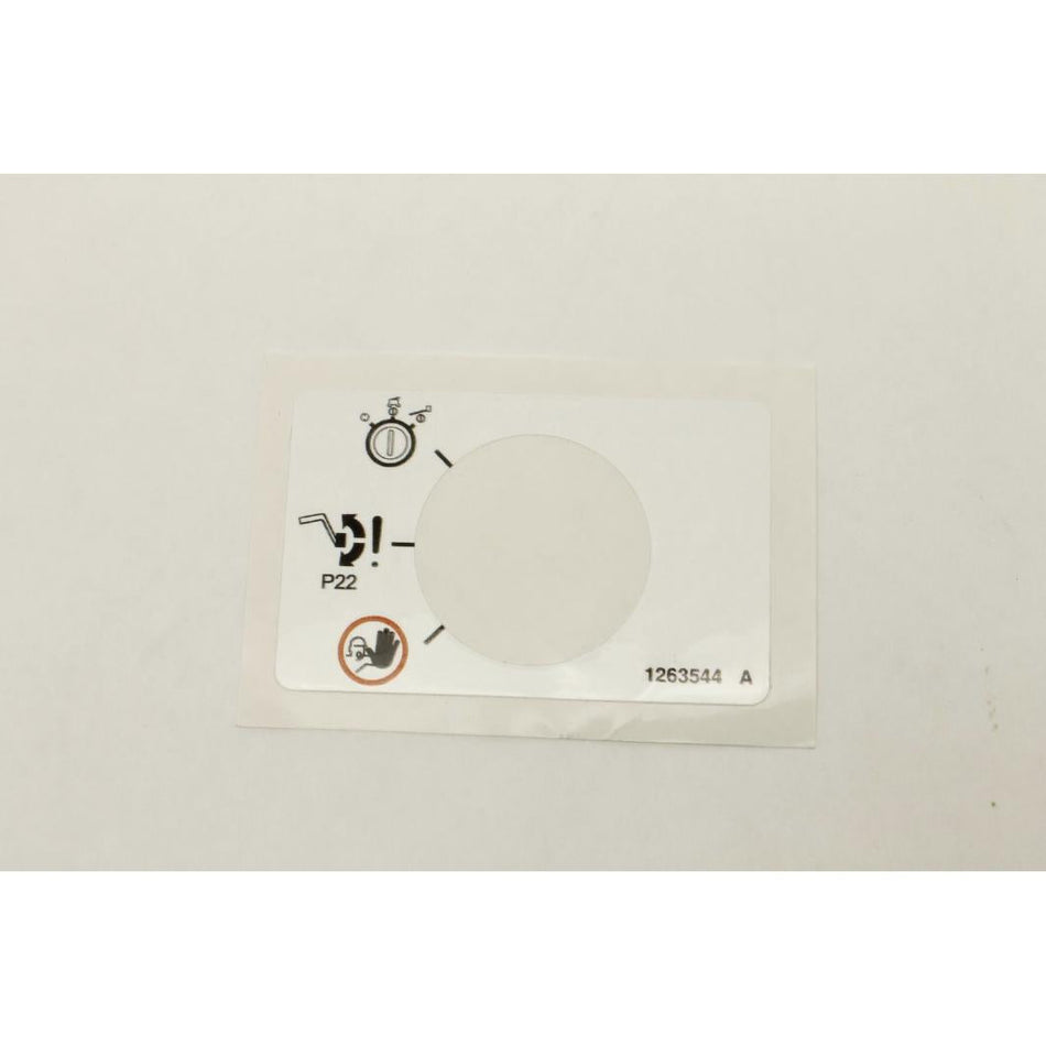 Genie Part # 1263544. 1263544GT - DECAL. BYPASS KEY SWITCH