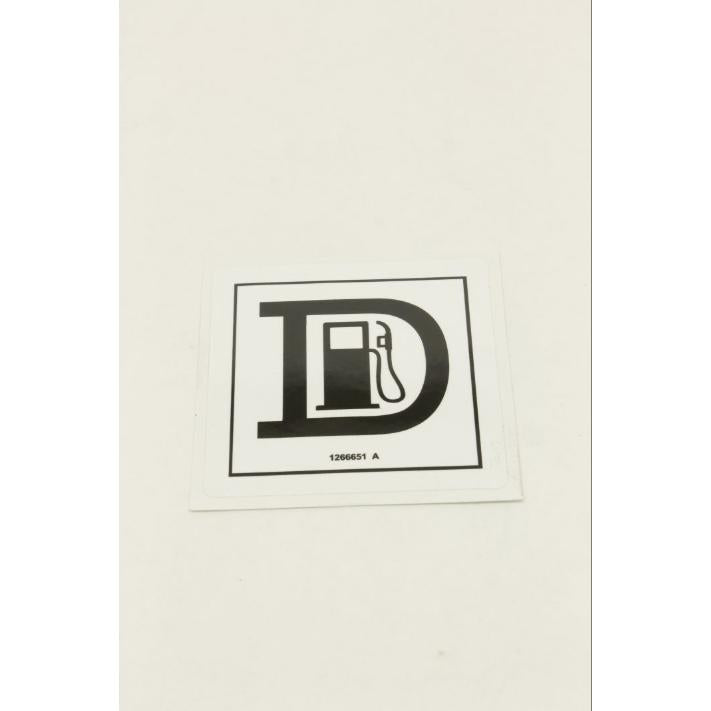 Genie Part # 1266651. 1266651GT - DECAL. LABEL. DIESEL FUEL