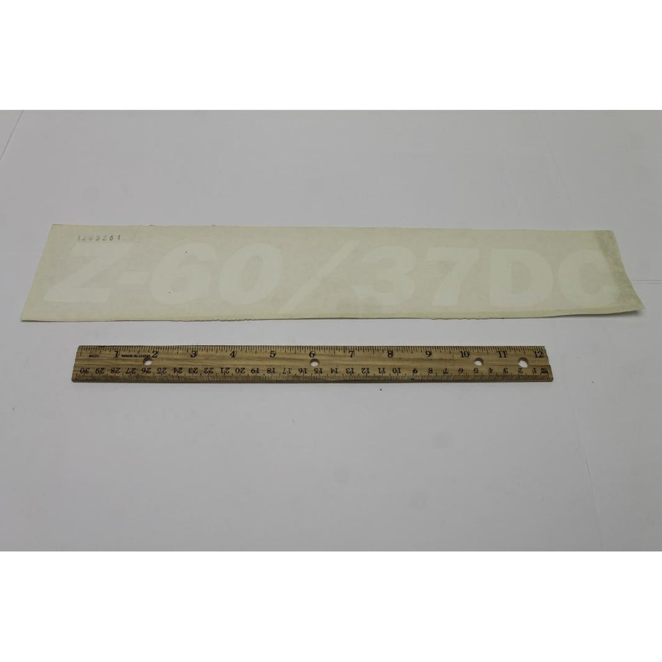 Genie Part # 1269261. 1269261GT - DECAL. COSMETIC. Z-60/37DC