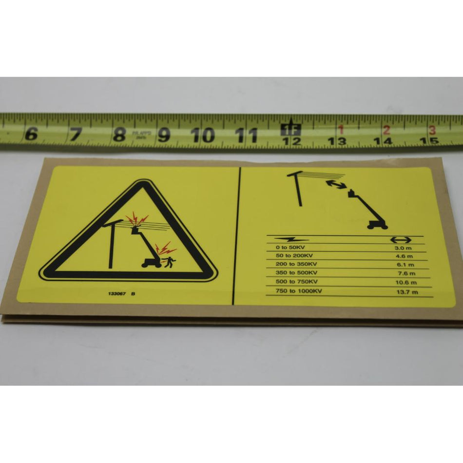 Genie Part # 133067. 133067GT - DECAL. DANGER. ELEC.HAZ.STAY CLR