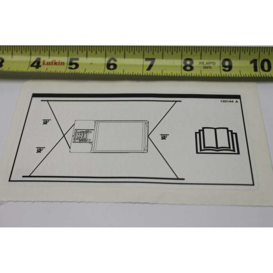Genie Part # 133144. 133144GT - DECAL.LABEL-TRANSPORT DIGRAM