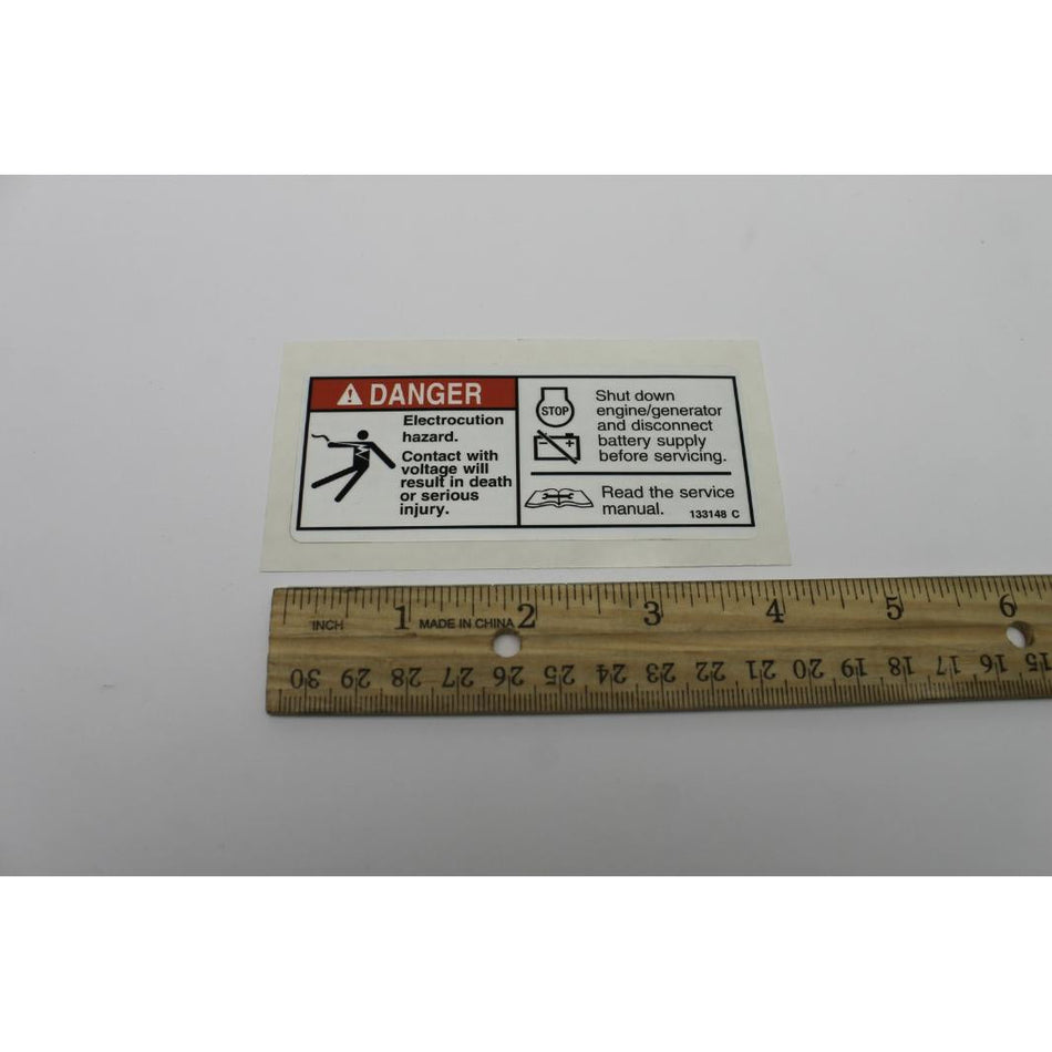 Genie Part # 133148. 133148GT - DECAL. DANGER. HAZARD VOLTAGE