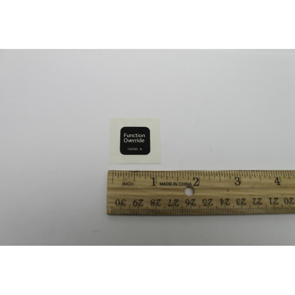 Genie Part # 133163. 133163GT - DECAL.FUNCTION OVERRIDE