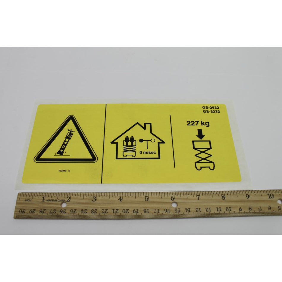 Genie Part # 133242. 133242GT - LABEL. MAXCAP. 2632/3232