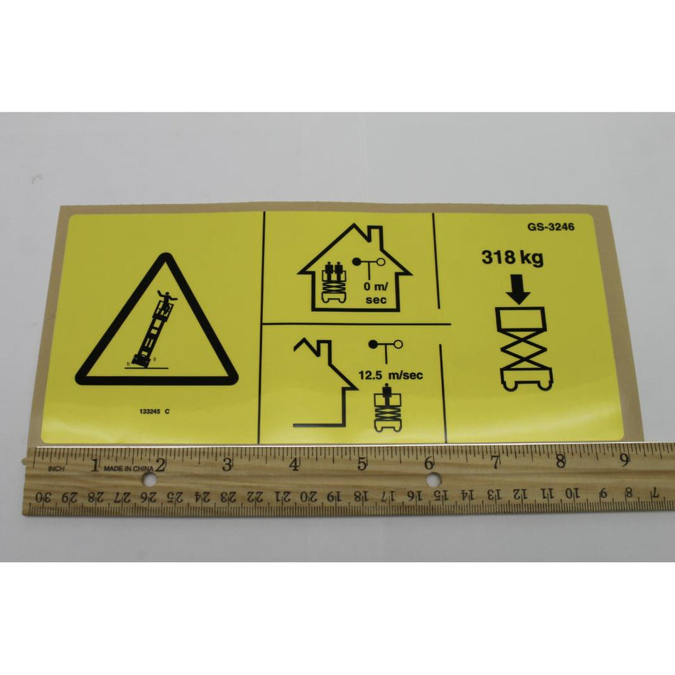 Genie Part # 133245. 133245GT - LABEL. MAXCAP. GS3246