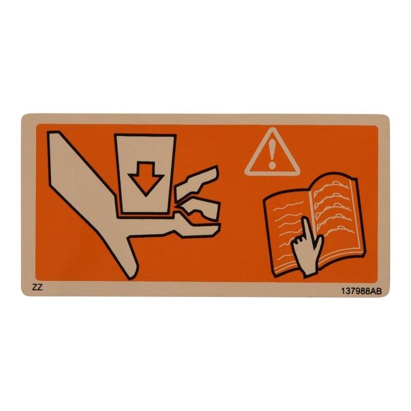 Skyjack Part # 137988 - Label VL. Crush Hazard