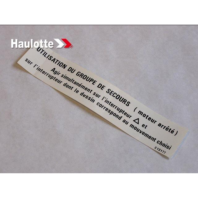 Haulotte Part # 1460121771 - LOGO