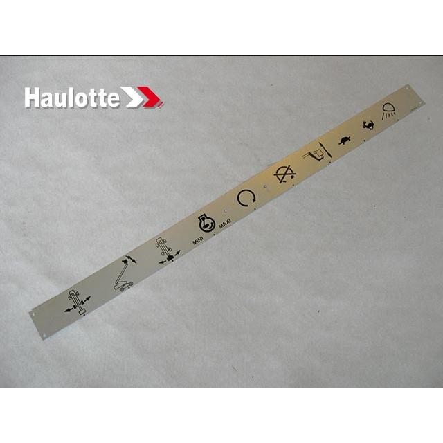 Haulotte Part # 146B124640 - INDICATION PLATE N3
