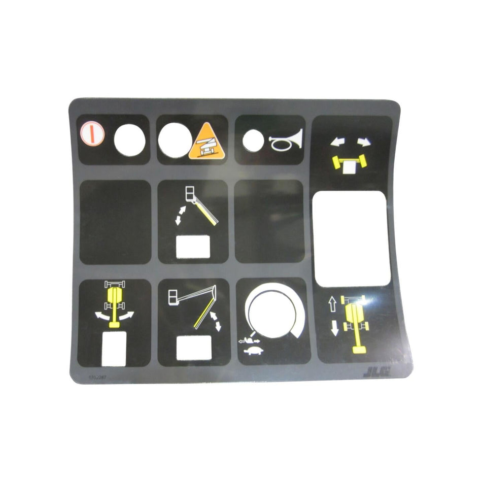 JLG Part # 1702287 - DECAL. (CONSOLE LID)
