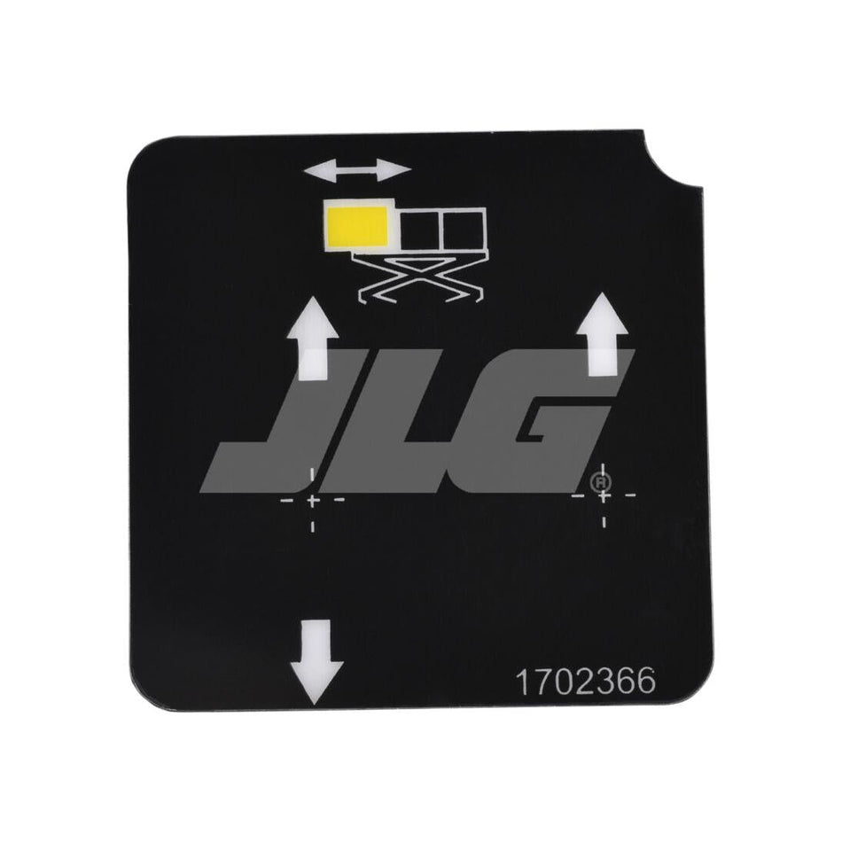JLG Part # 1702366 - DECAL. (PLATF EXT)