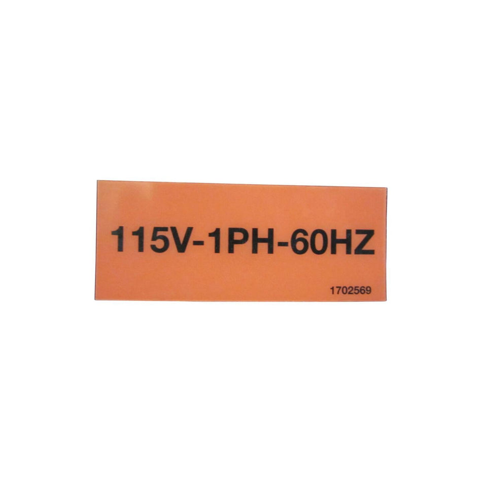 JLG Part # 1702569 - DECAL. ELECT VOLTAGE