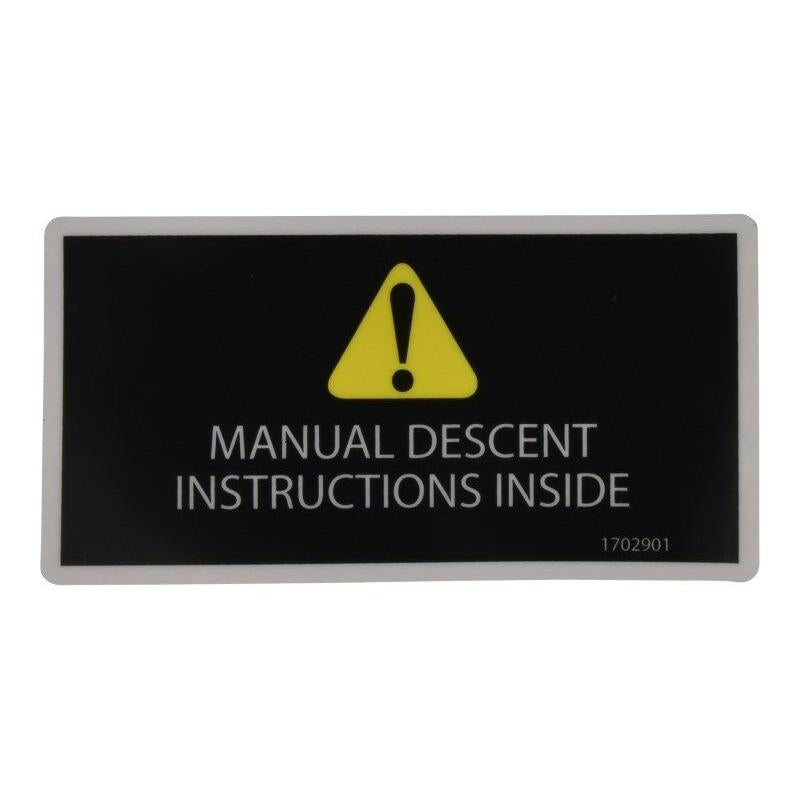 JLG Part # 1702901 - DECAL. MAN DSCNT
