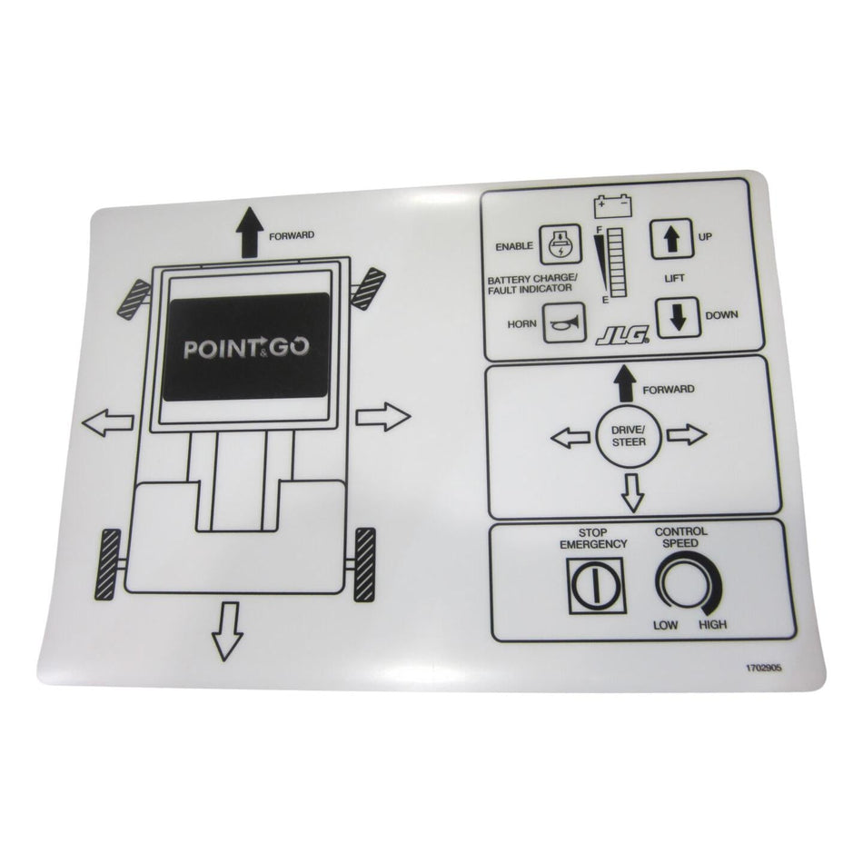 JLG Part # 1702905 - DECAL. JOYSTICK