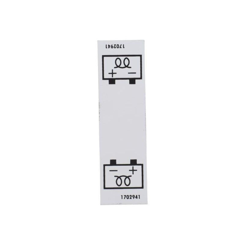 JLG Part # 1702941 - DECAL. BATT HEATER
