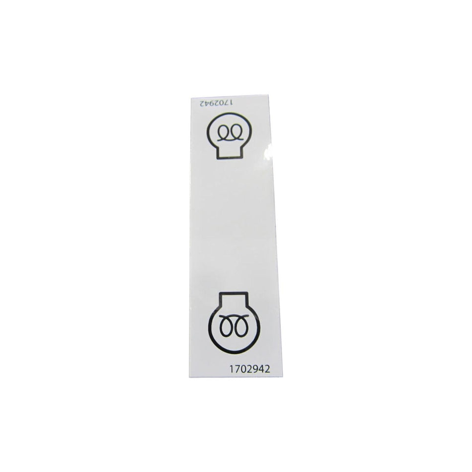 JLG Part # 1702942 - DECAL. ENG BLOCK HEATER