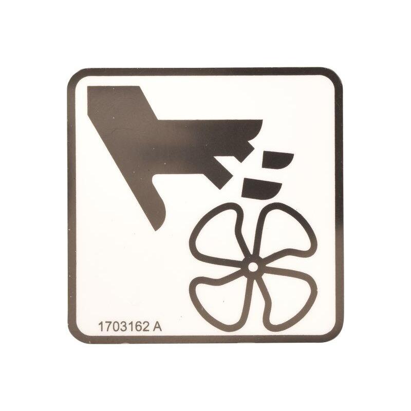 JLG Part # 1703162 - DECAL. FAN BLADE