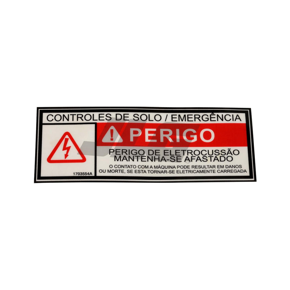 JLG Part # 1703554 - DECAL. GRND CONT