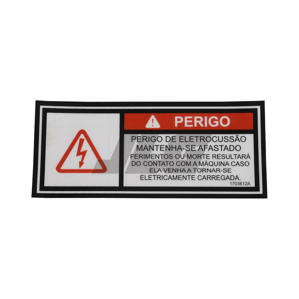 JLG Part # 1703612 - DECAL. ELECTROCUCTION