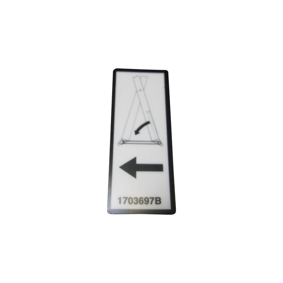 JLG Part # 1703697 - DECAL. SAFETY PROP