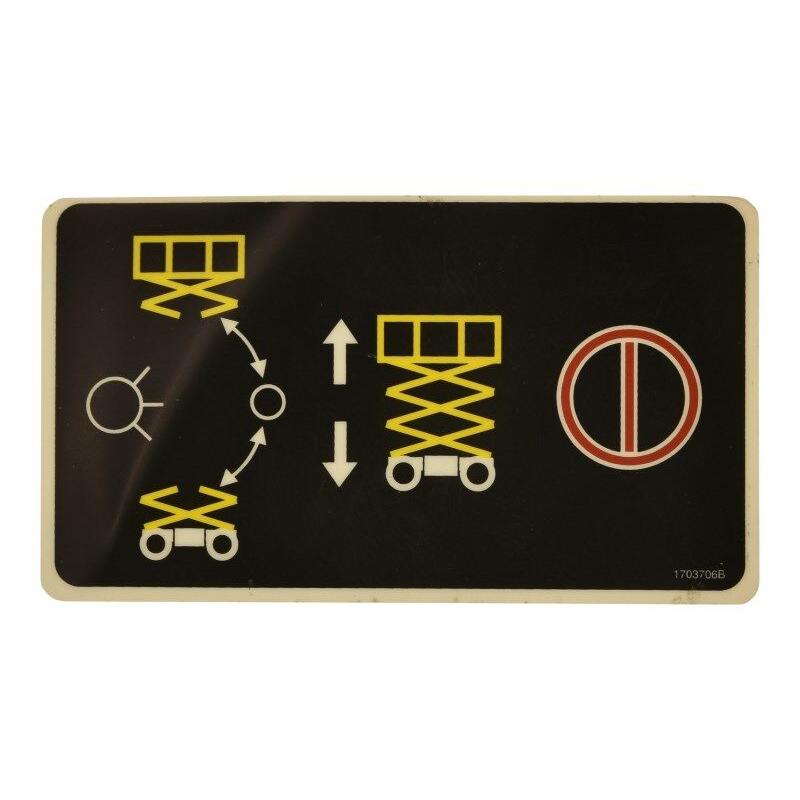 JLG Part # 1703706 - DECAL. GRND CONTROL