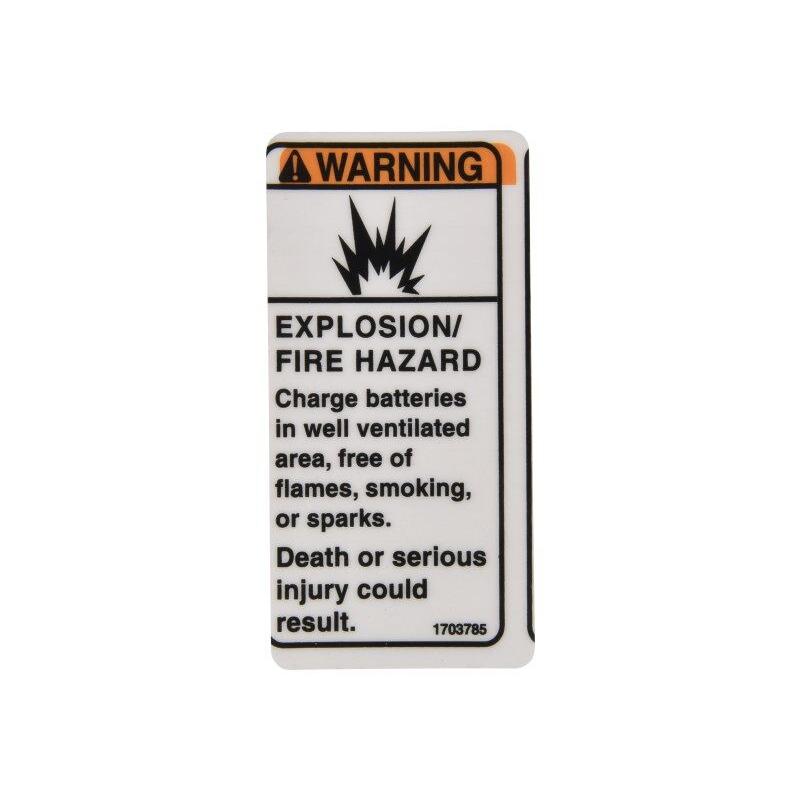 JLG Part # 1703785 - DECAL. WARNING-EXPLOSION
