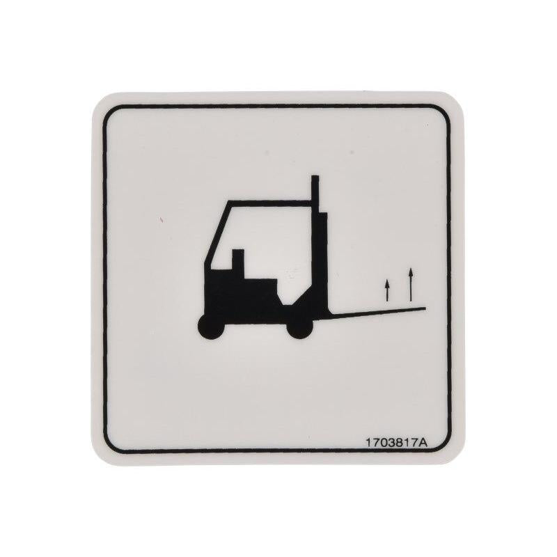 JLG Part # 1703817 - DECAL. FORK LIFT