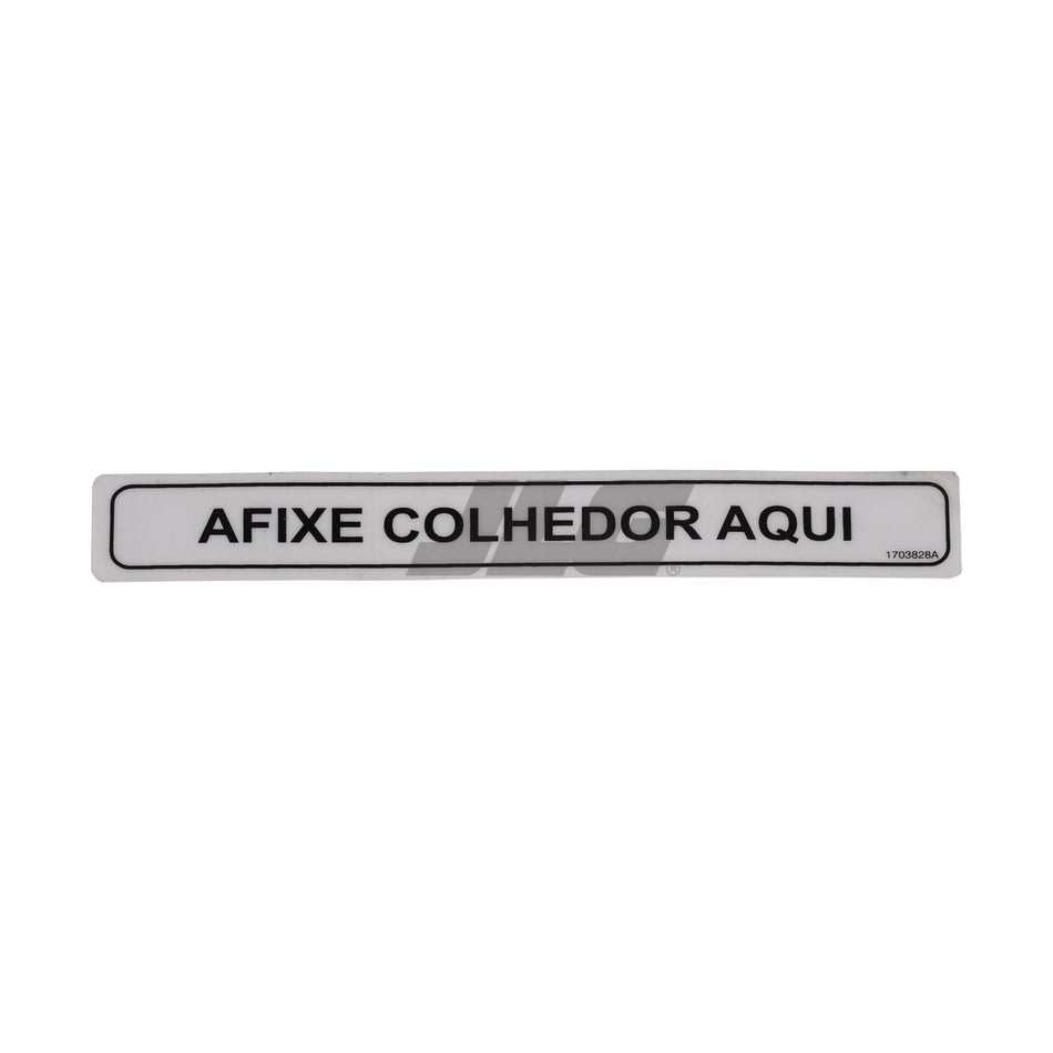 JLG Part # 1703828 - DECAL. ATTACH LANYARD HERE-PORT
