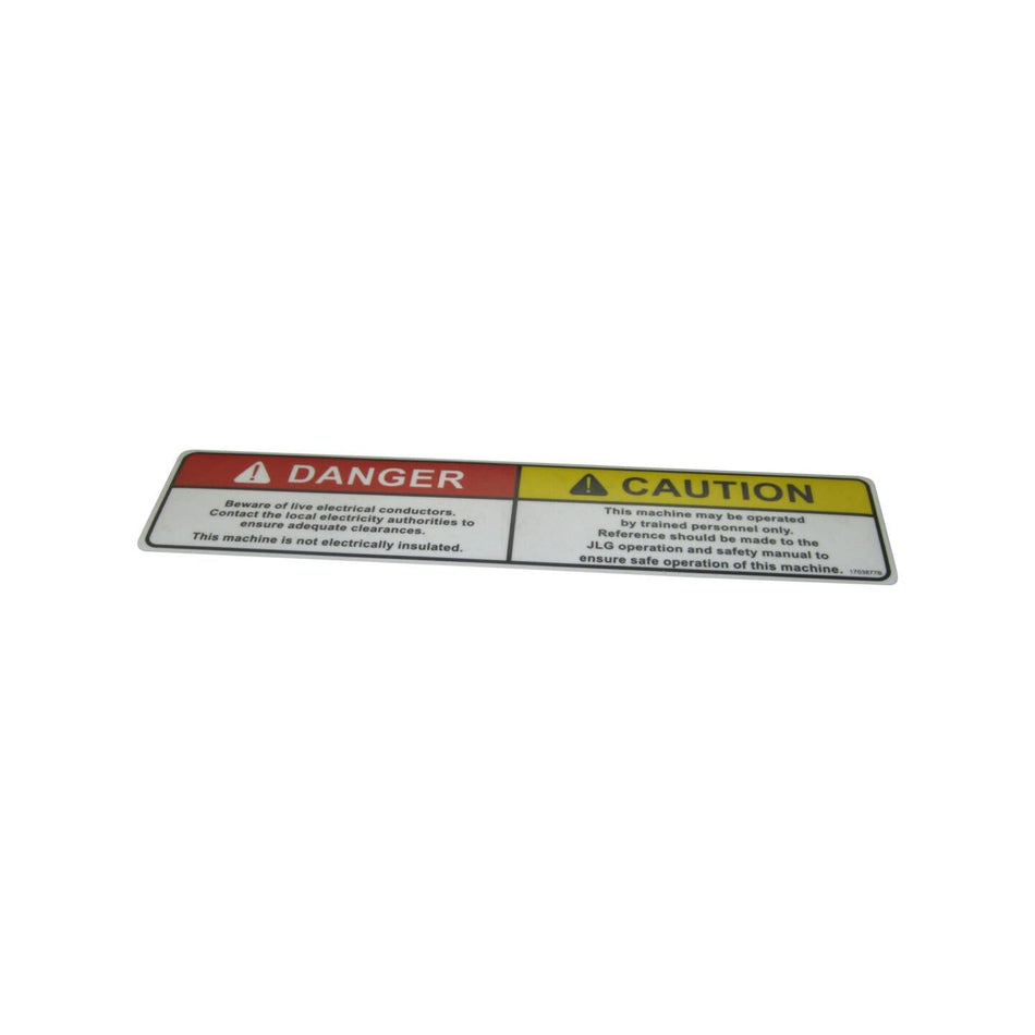 JLG Part # 1703877 - DECAL. CAUTION