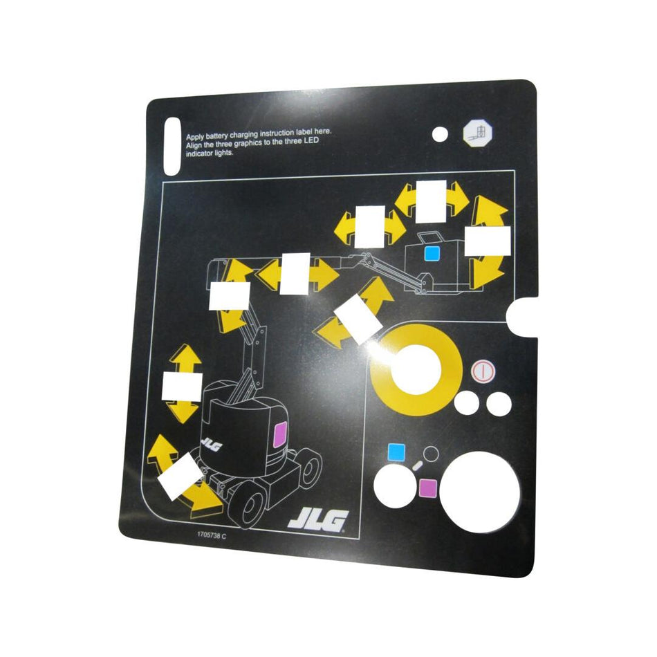 JLG Part # 1705738 - DECAL. N300AJ GROUND CONTROL