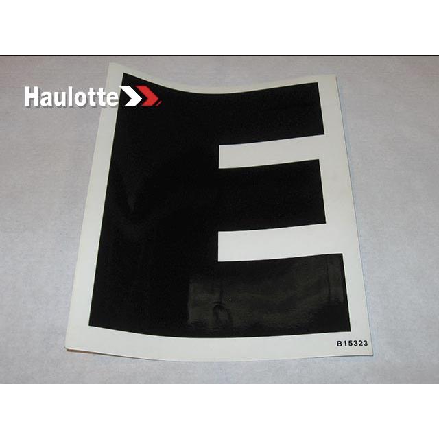 Haulotte Part # 178B153230 - LETTRE E POUR LABEL