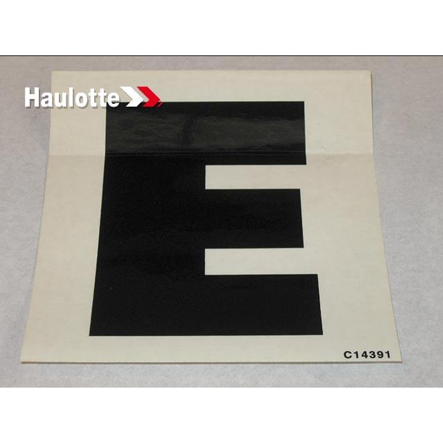 Haulotte Part # 178C143910 - LETTRE E POUR LABEL