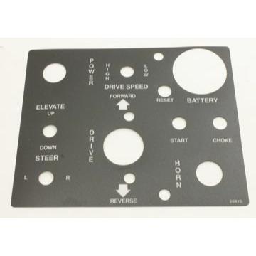 Genie Part # 20410. 20410GT - DECAL. PLAT.CONTROL BOX-V24RT
