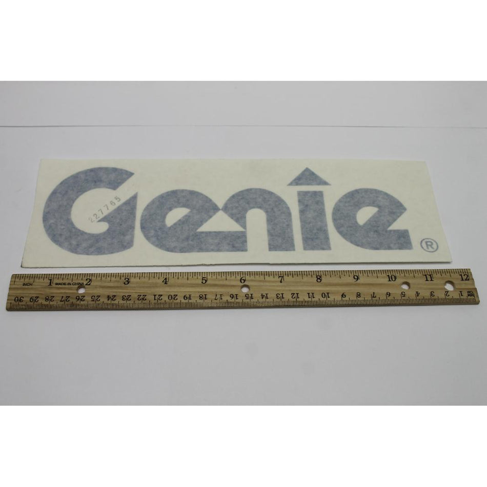 Genie Part # 227765. 227765GT - DECAL. COSMETIC. GENIE. GR/QS