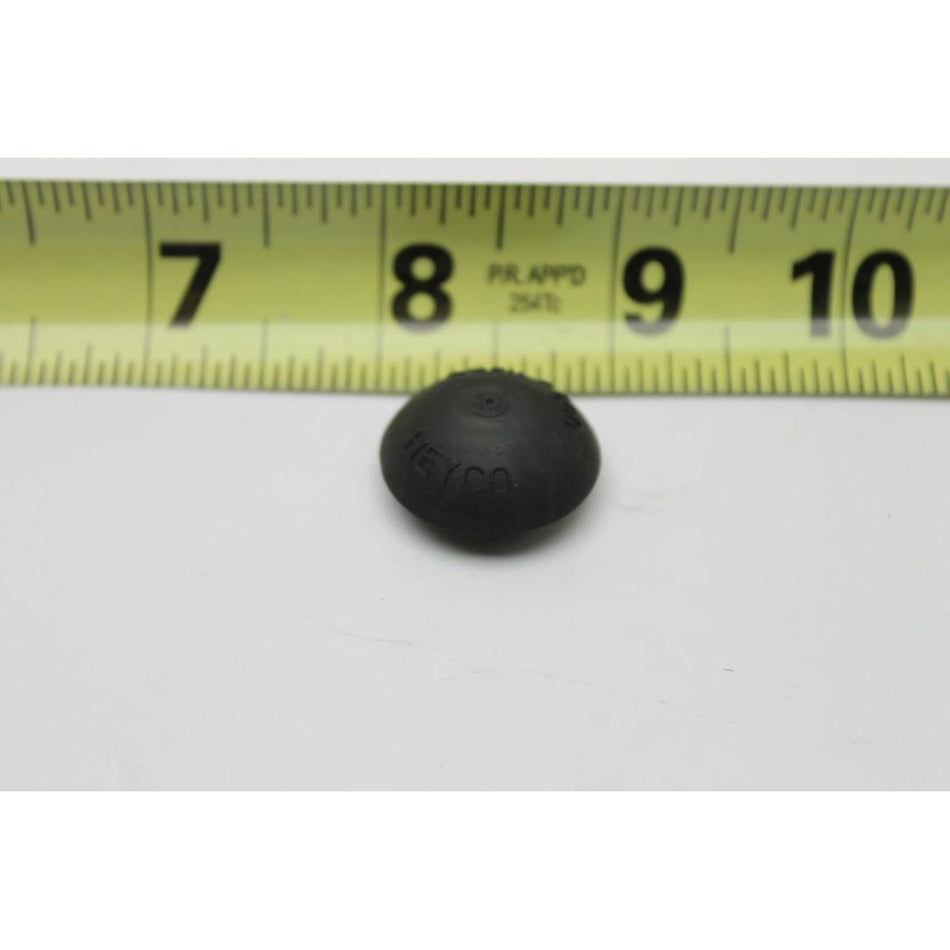 Genie Part # 229567. 229567GT - PLUG.SANTOPRENE .5 BLACK DOME