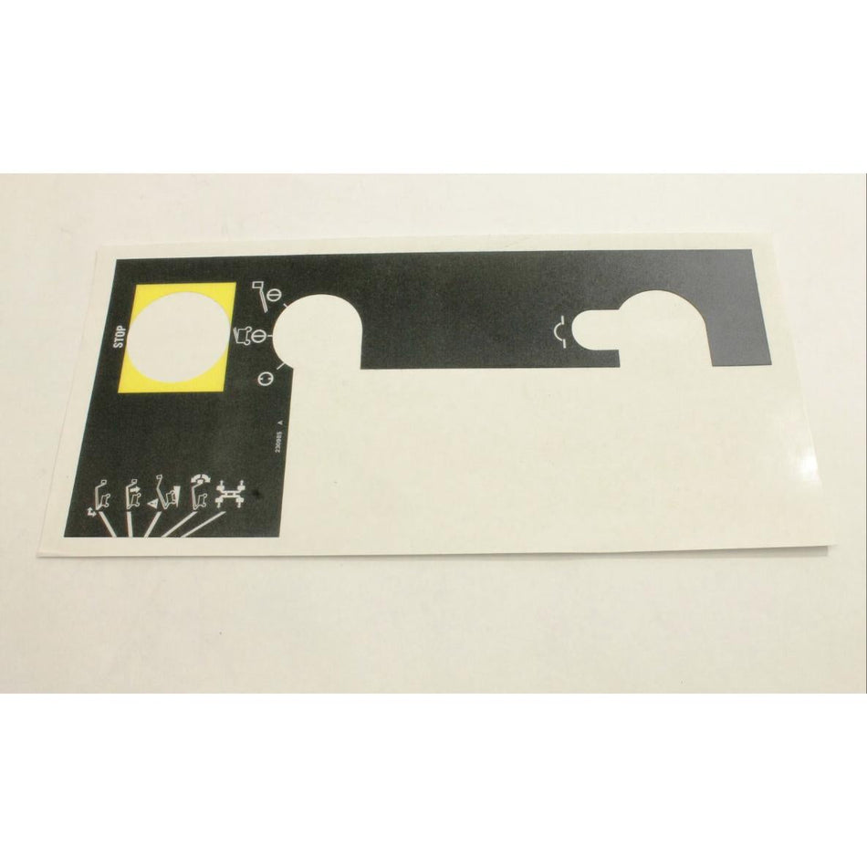 Genie Part # 230985. 230985GT - DECAL. GROUND CONTROL. Z135