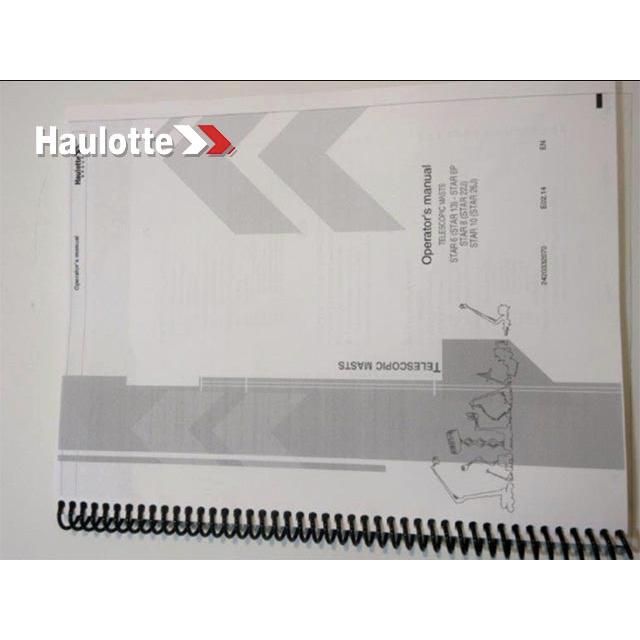 Haulotte Part # 2420332070 - USER MANUAL