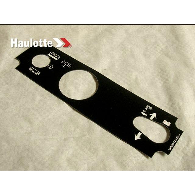 Haulotte Part # 2420342330 - DECAL - CONTROL BOX