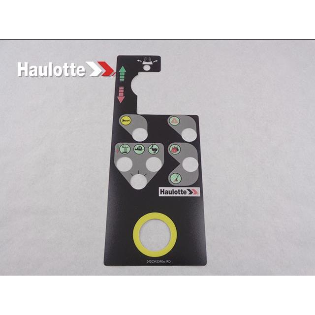 Haulotte Part # 2420342340 - CONTROL BOX LABEL