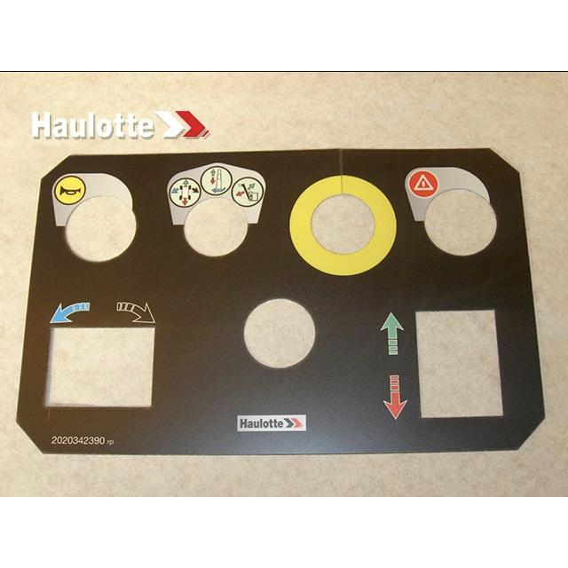Haulotte Part # 2420342390 - CONTROL BOX LABEL