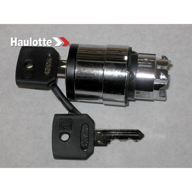 Haulotte Part # 2442009710 - TURN BUTTON WITH KEY