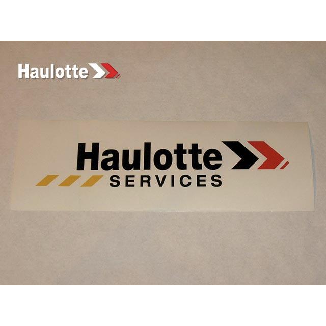 Haulotte Part # 2820305860 - STICKERS HAULOTTE SERVICES 600MMX220MM
