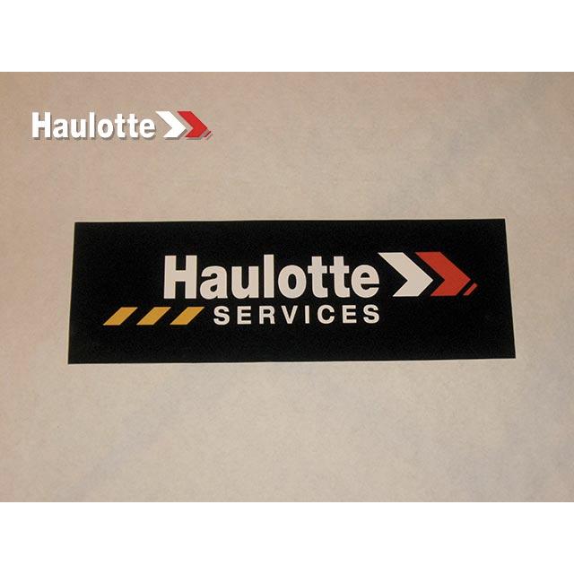 Haulotte Part # 2820305862 - STICKERS HAULOTTE SERVICES 600MMX220MM