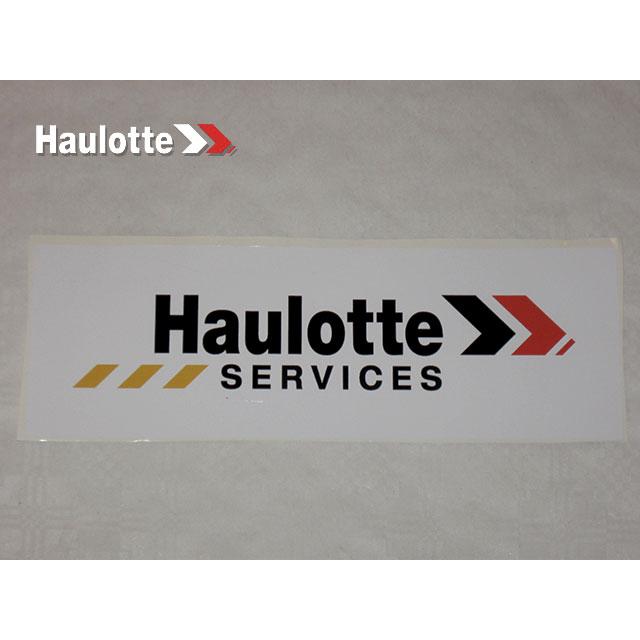 Haulotte Part # 2820305881 - STICKERS HAULOTTE SERVICES 300MMX100MM