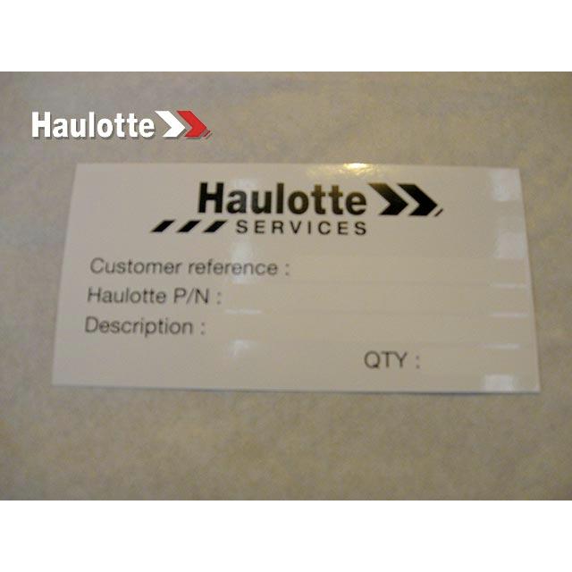 Haulotte Part # 2820307640 - H SERVICE ID SP STICKER