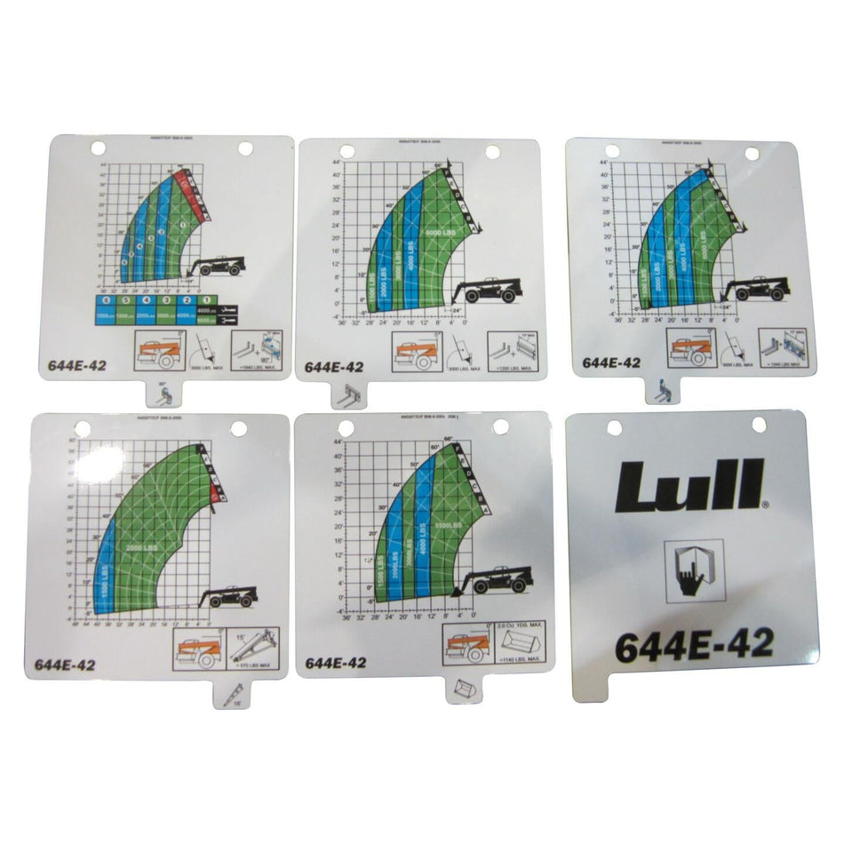 JLG Part # 2890238 - KIT (SERVICE). LOAD CHART REPLMT